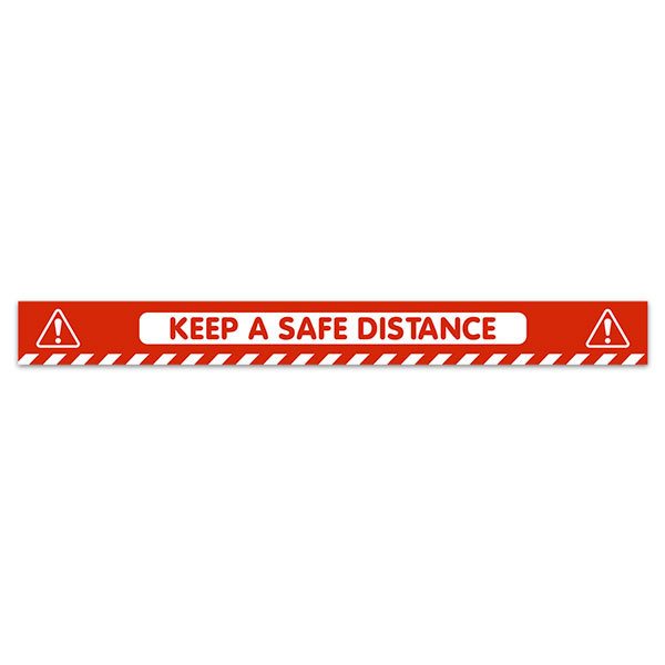 Car & Motorbike Stickers: Floor Sticker Keep a Safe Distance 4