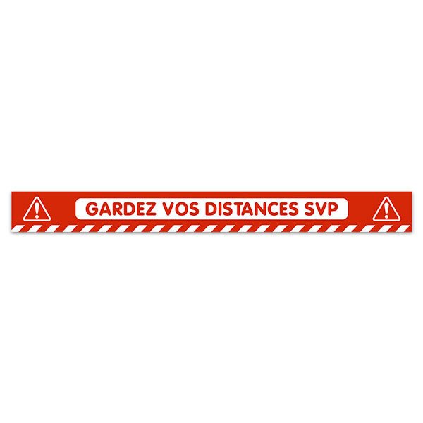 Car & Motorbike Stickers: Keep a Safe Distance 4 in French