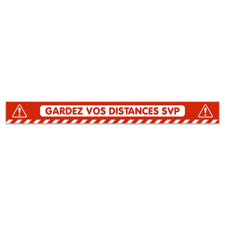 Car & Motorbike Stickers: Keep a Safe Distance 4 in French 0
