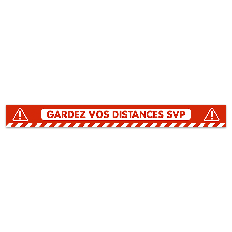 Car & Motorbike Stickers: Keep a Safe Distance 4 in French