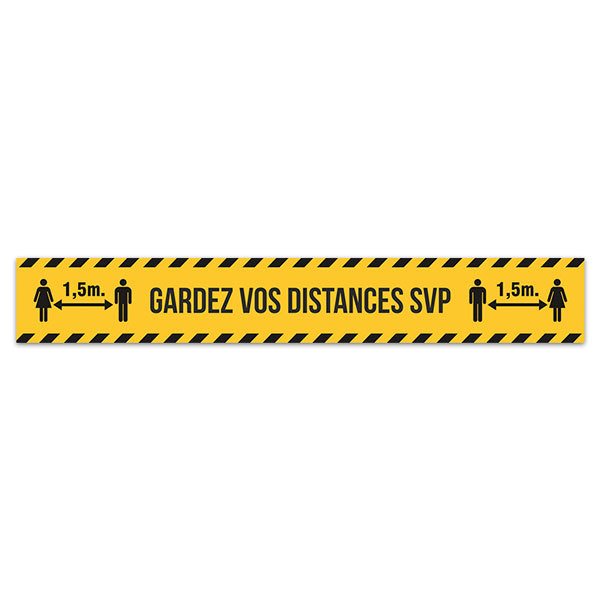 Car & Motorbike Stickers: Keep a Safe Distance 5 - French