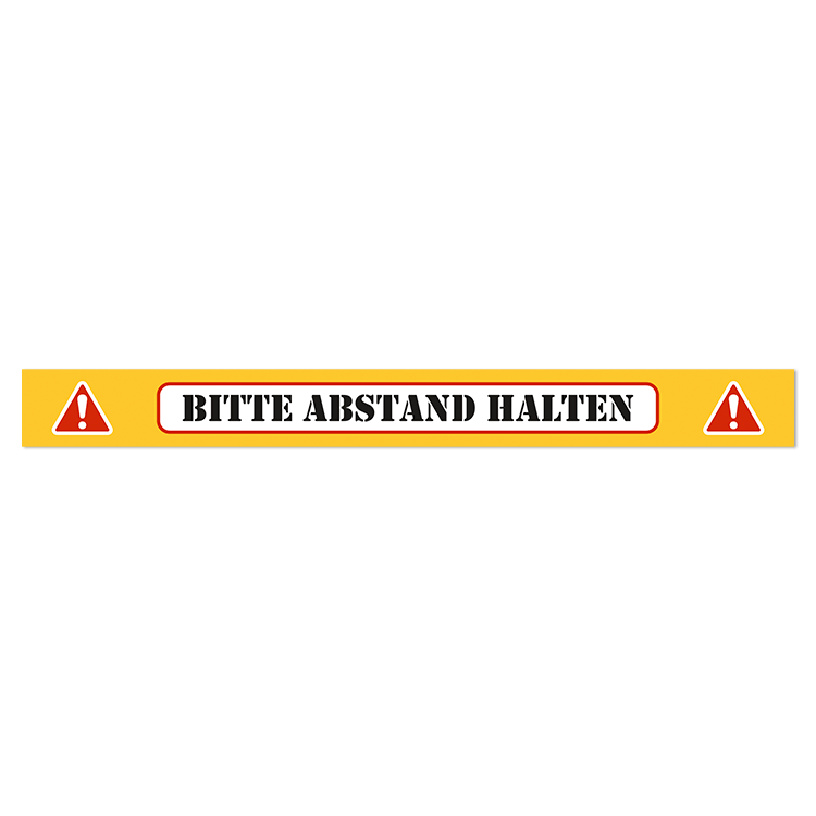 Car & Motorbike Stickers: Floor Sticker Keep a Safe Distance 6 German red si