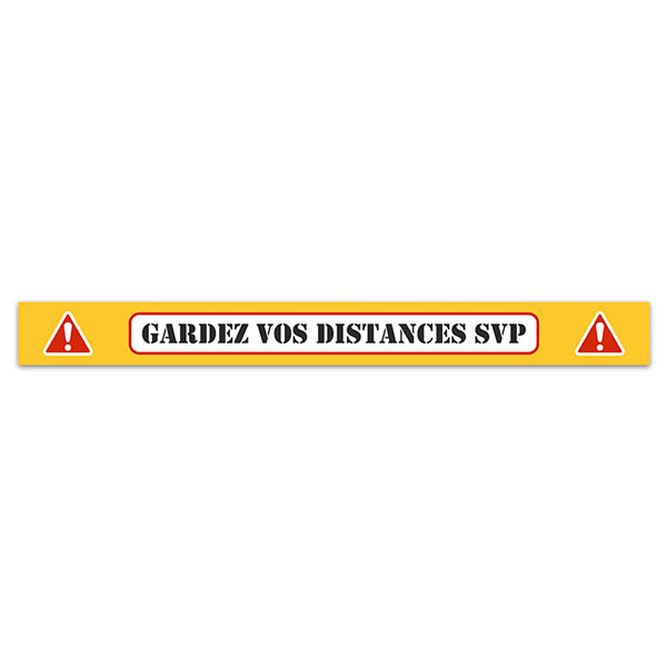 Car & Motorbike Stickers: Keep a Safe Distance 6 - French