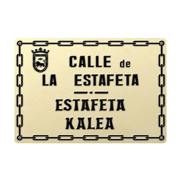 Wall Stickers: Plaque estafeta street