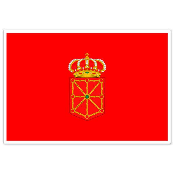 Car & Motorbike Stickers: Flag Navarre