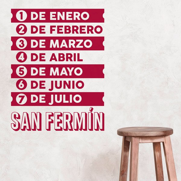 Wall Stickers: Song San Fermin