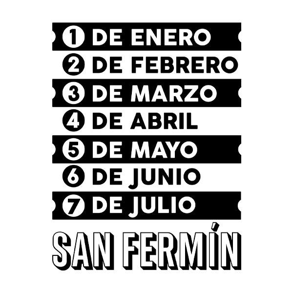 Wall Stickers: Song San Fermin