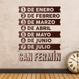 Wall Stickers: Song San Fermin 2
