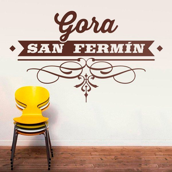 Wall Stickers: Gora San Fermín