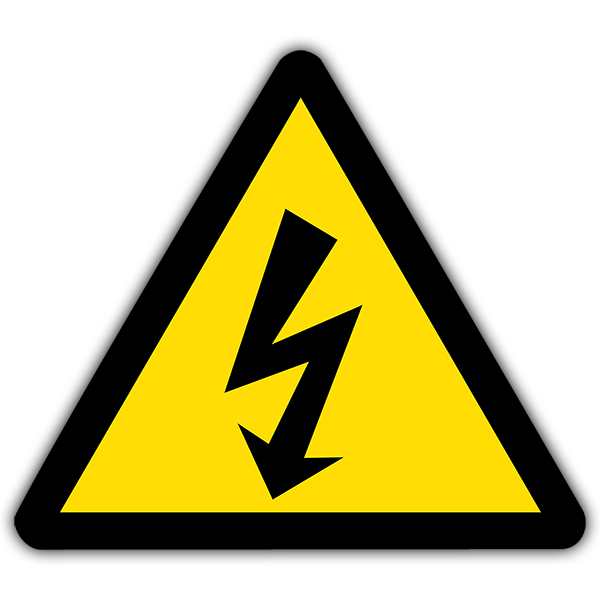 Car & Motorbike Stickers: Warning sign sticker High voltage