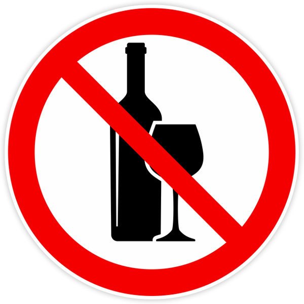 Car & Motorbike Stickers: No wine