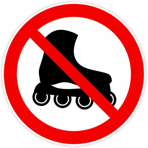 Car & Motorbike Stickers: No skating