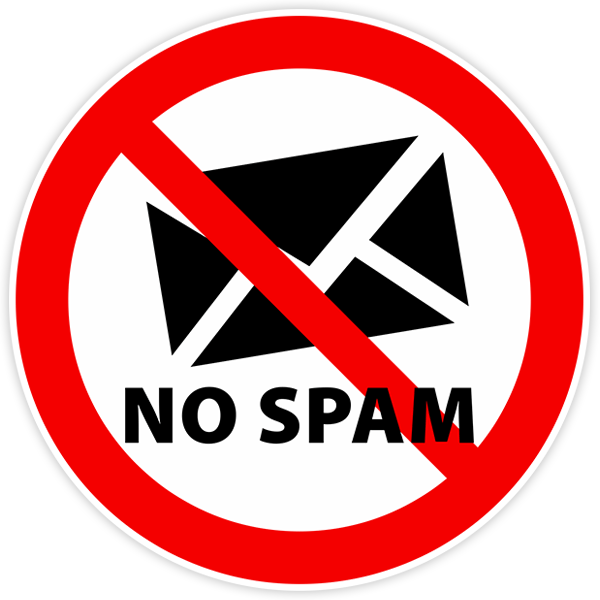 Sticker No Spam
