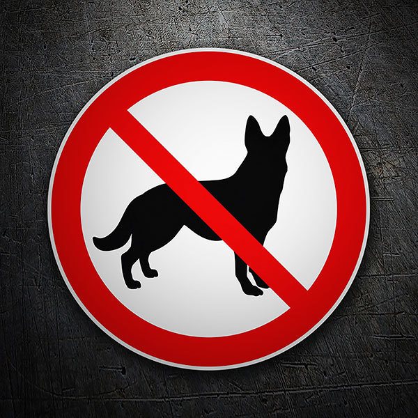 Car & Motorbike Stickers: No dogs allowed