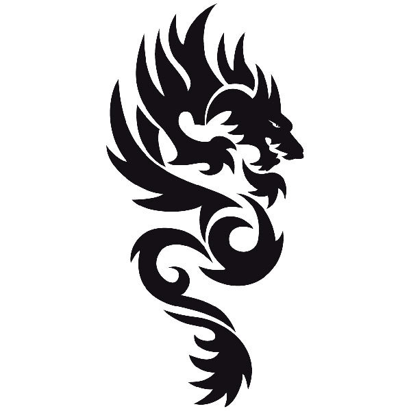 Car & Motorbike Stickers: Dragon Tribal