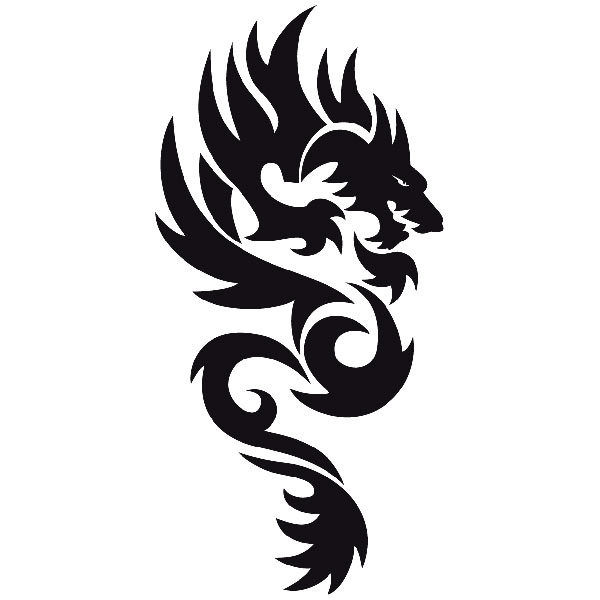 Car & Motorbike Stickers: Tribal Dragon