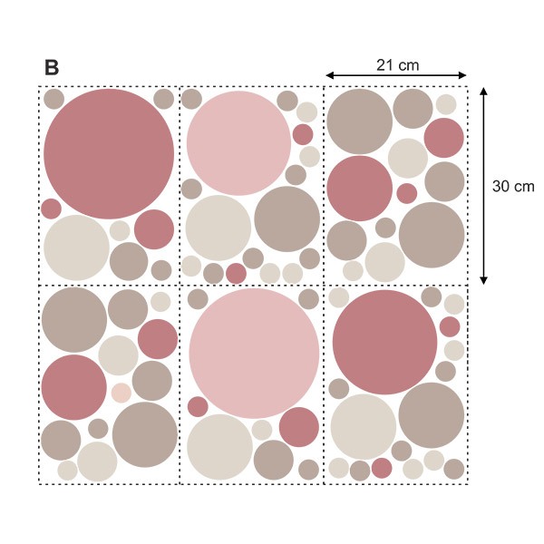 Wall Stickers: Pastel Circles Set