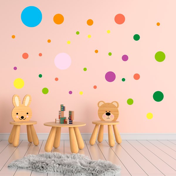 Wall Stickers: Animated Circles Set