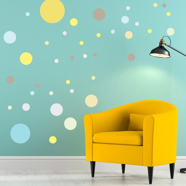Wall Stickers: Animated Circles Set