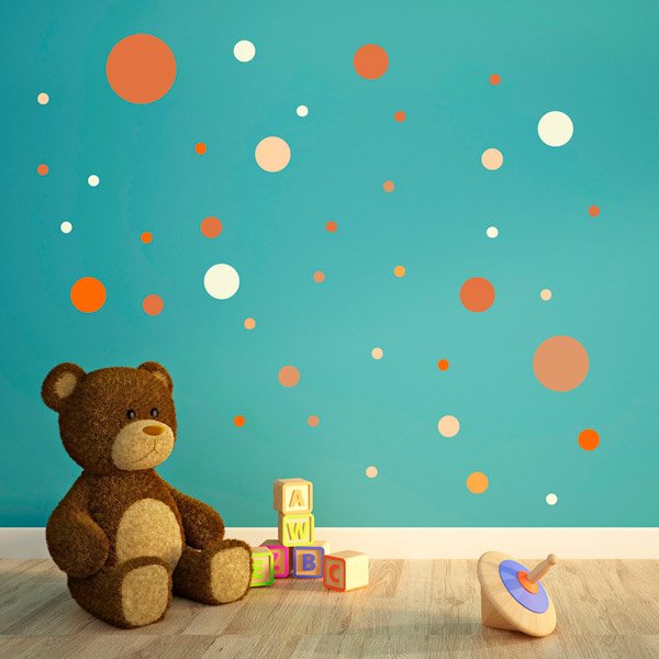 Wall Stickers: Set Earth Tones Circles