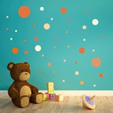 Wall Stickers: Set Earth Tones Circles 3