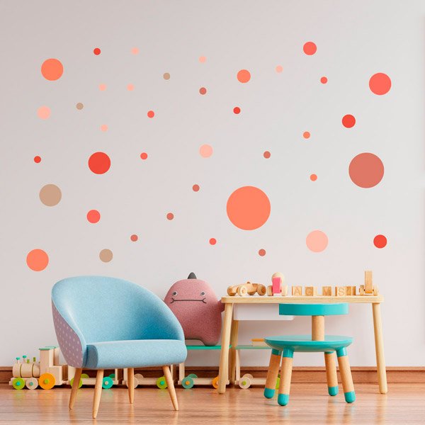 Wall Stickers: Set Earth Tones Circles