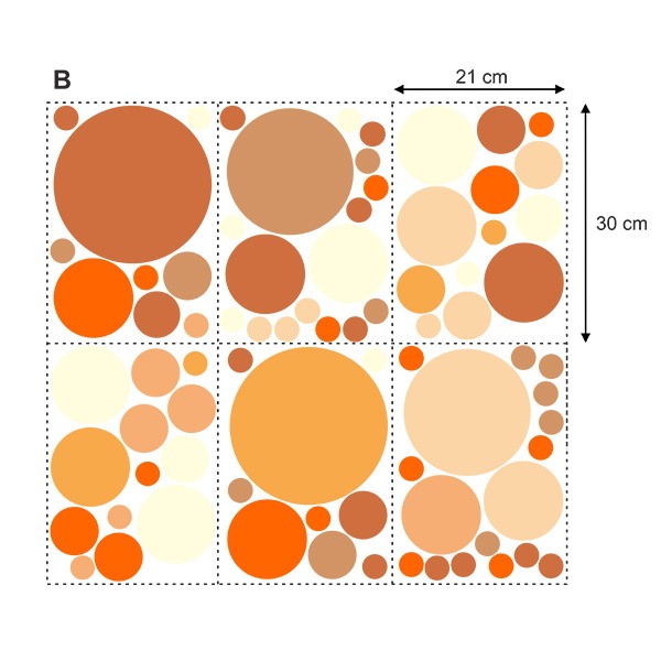 Wall Stickers: Set Earth Tones Circles