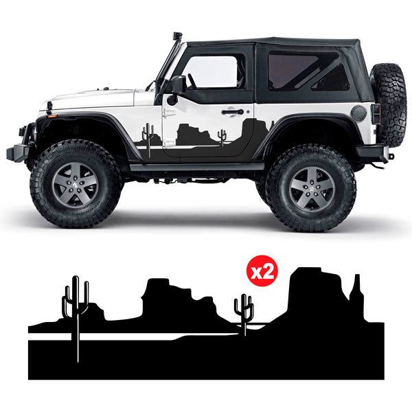 Car & Motorbike Stickers: Desert Side Sticker Kit for 2-Door 4x4