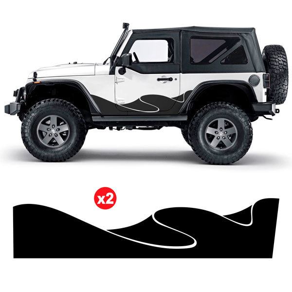 Car & Motorbike Stickers: Dune Side Sticker Kit for 2-Door 4x4