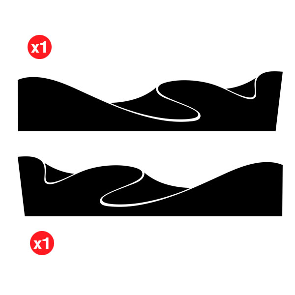 Car & Motorbike Stickers: Dunes for 2 Door 4x4