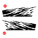 Car & Motorbike Stickers: Fire Side Sticker Kit for 2-Door 4x4 2