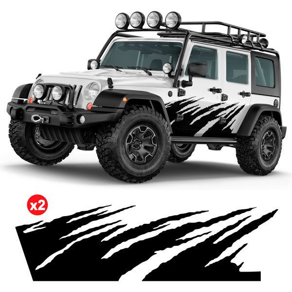 Car & Motorbike Stickers: Adventure Side Sticker Kit for 4-Door 4x4