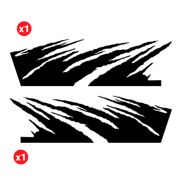 Car & Motorbike Stickers: Adventure Side Sticker Kit for 4-Door 4x4