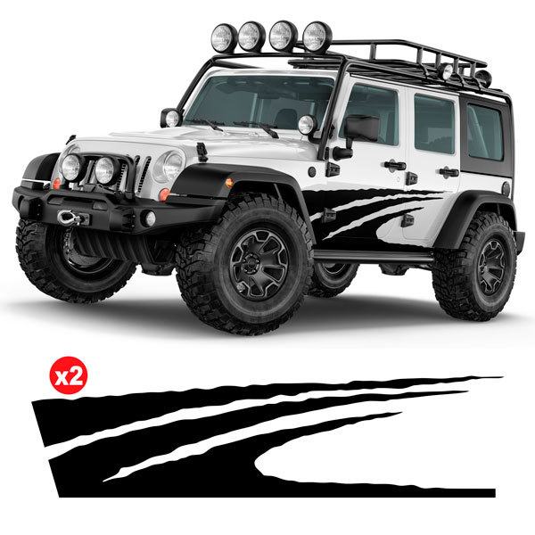 Car & Motorbike Stickers: Trail Side Sticker Kit for 4-Door 4x4