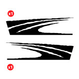 Car & Motorbike Stickers: Trail Side Sticker Kit for 4-Door 4x4 2