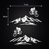 Car & Motorbike Stickers: Set 2X Renegade Bicycle Jumping Side Bands 2