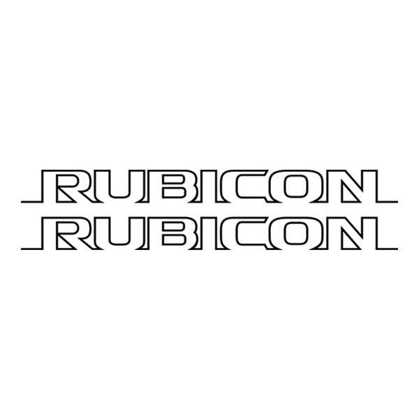 Car & Motorbike Stickers: Set 2X Rubicon Jeep Side