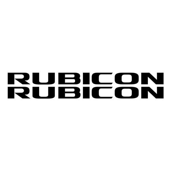 Car & Motorbike Stickers: Set 2X Rubicon Bands
