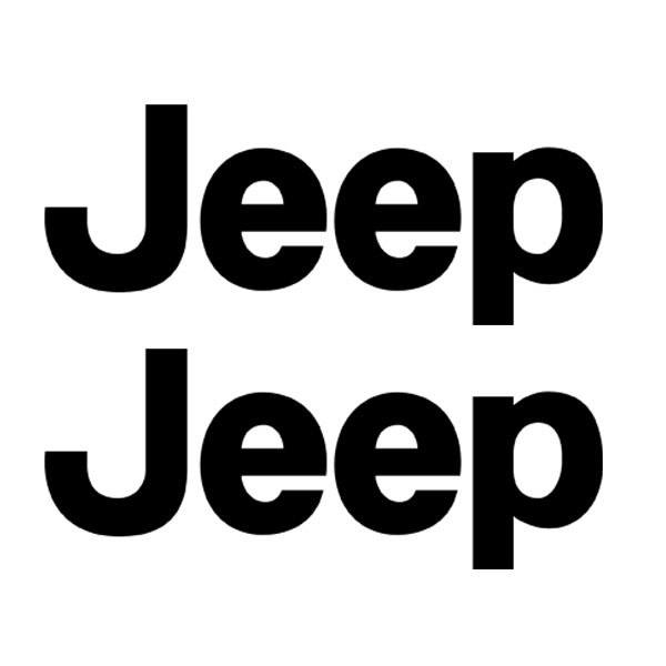 Car & Motorbike Stickers: Set 2X Jeep Side