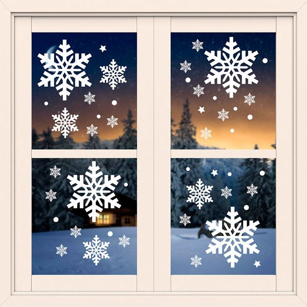 Wall Stickers: Set 46X Christmas Ornaments 1