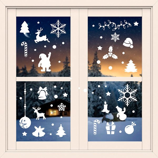 Wall Stickers: Set 59X Christmas Ornaments 2