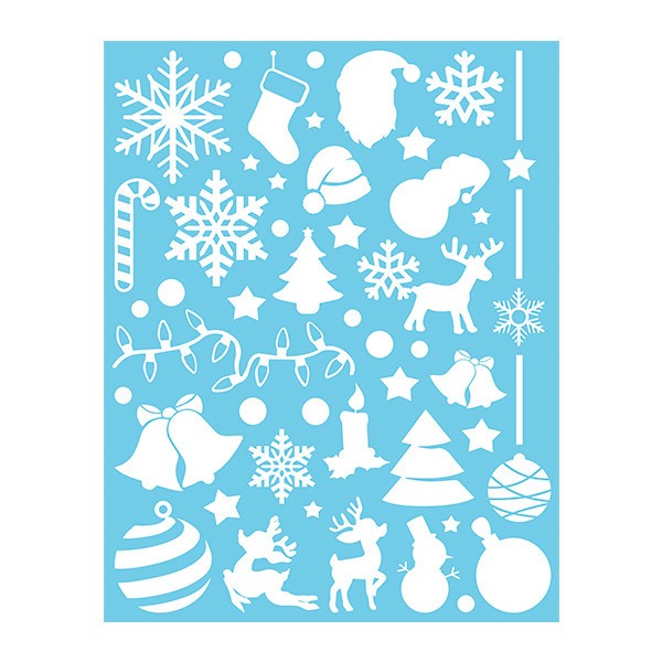 Wall Stickers: Set 45X Christmas Ornaments 4