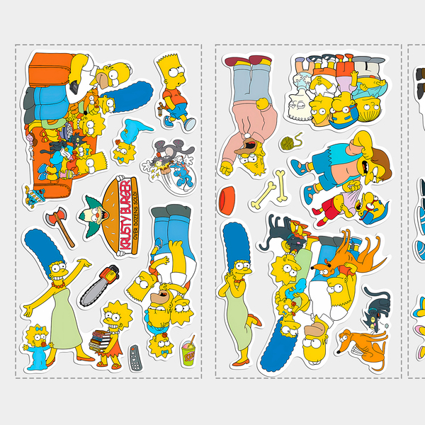 Stickers for Kids: Set 34X The Simpsons