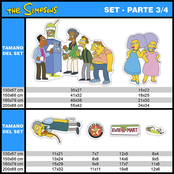 Stickers for Kids: Set 34X The Simpsons