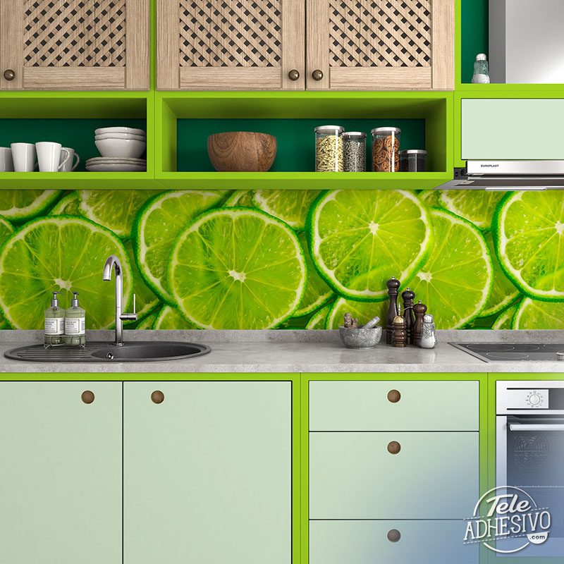 Wall Murals: Lime slices