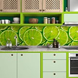 Wall Murals: Lime slices 2