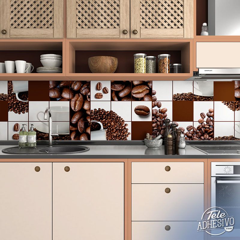 Wall Murals: Collage Coffee