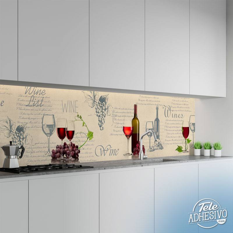 Wall Murals: Composition of a good wine 2