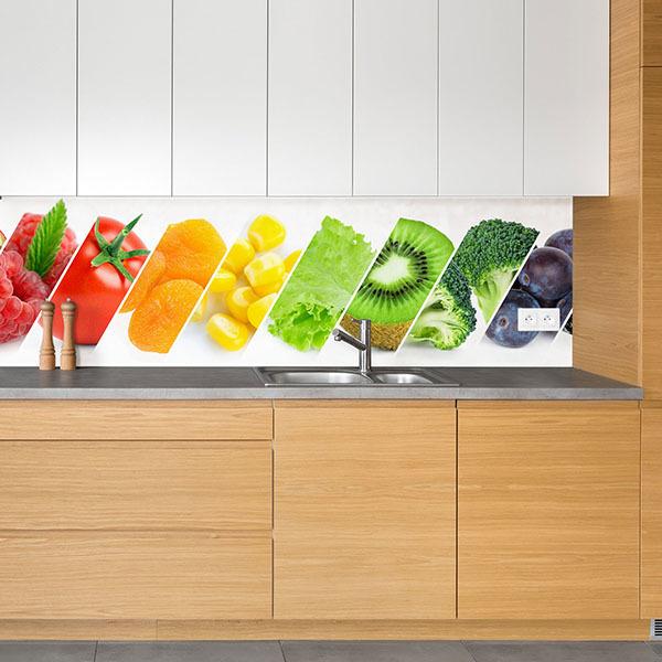 Wall Murals: Healthy food composition