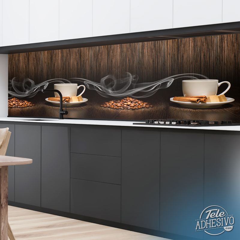 Wall Murals: Coffee composition